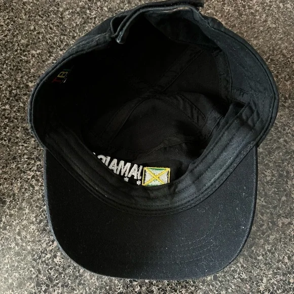 Black Jamaica Embroidered Cap - Picture 5 of 6
